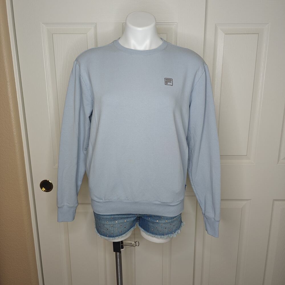 Fila light blue crewneck sweatshirt sz M